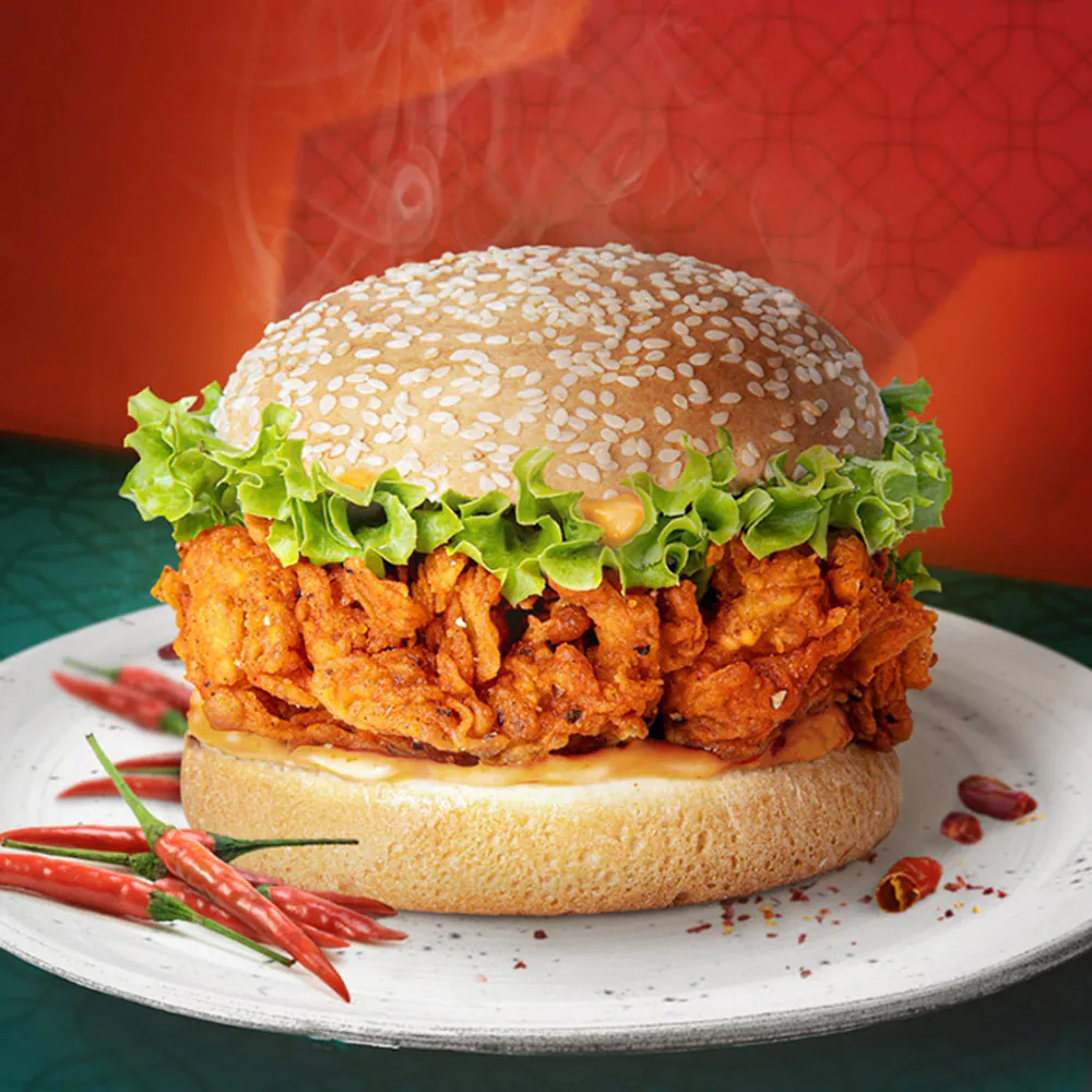 Chicken Tender Burger at Rocky Fry，a Fast-Food Spot in Savannah